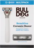 Бритва Bulldog Sensitive Ceramic Razor мужская, со сменными кассетами, с подвижной головкой — фото 1
