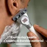 Бритва Bulldog Sensitive Ceramic Razor мужская, со сменными кассетами, с подвижной головкой — фото 4