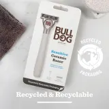 Бритва Bulldog Sensitive Ceramic Razor мужская, со сменными кассетами, с подвижной головкой — фото 5