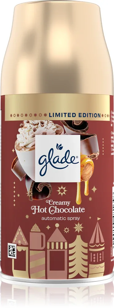 Автоматический освежитель воздуха GLADE Automatic Creamy Hot Chocolate, с ароматом горячего шоколада, 269 мл