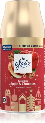 Автоматический освежитель воздуха GLADE Automatic Twinkling Apple Cinnamon, с ароматом яблока и корицы, 269 мл