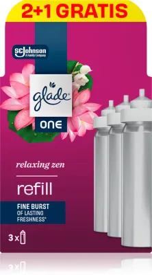 Ароматический спрей для дома GLADE ONE Relaxing Zen, освежает воздух, 3 × 10 мл