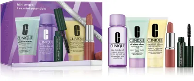 Подарочный набор Clinique Holiday Mini MVP's Set миниатюр для ухода, демакияжа и макияжа