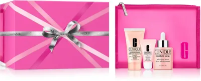 Подарочный набор Clinique Holiday Hydration Heroes Set с кремом-гелем, сывороткой и бальзамом для губ