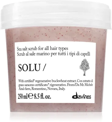 Пилинг для кожи головы Davines Solu Sea Salt Scrub с морской солью, очищающий, 250 мл