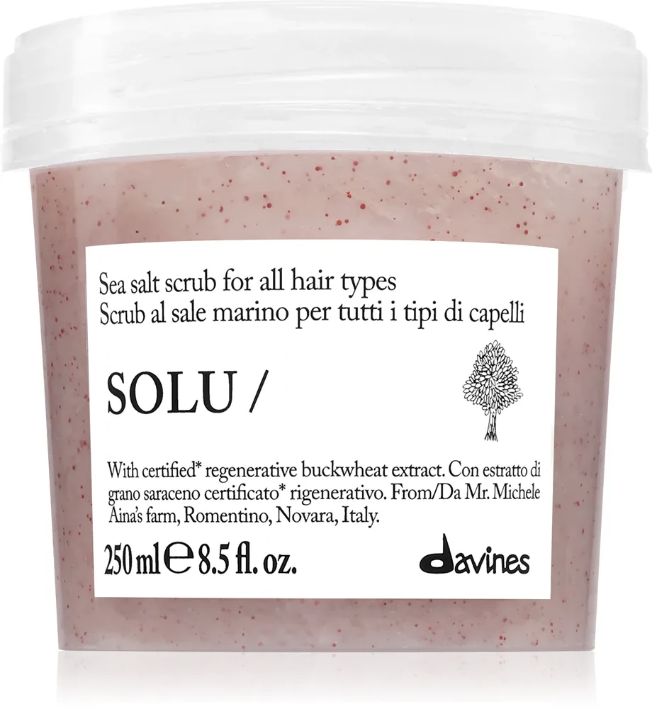 Пилинг для кожи головы Davines Solu Sea Salt Scrub с морской солью, очищающий, 250 мл