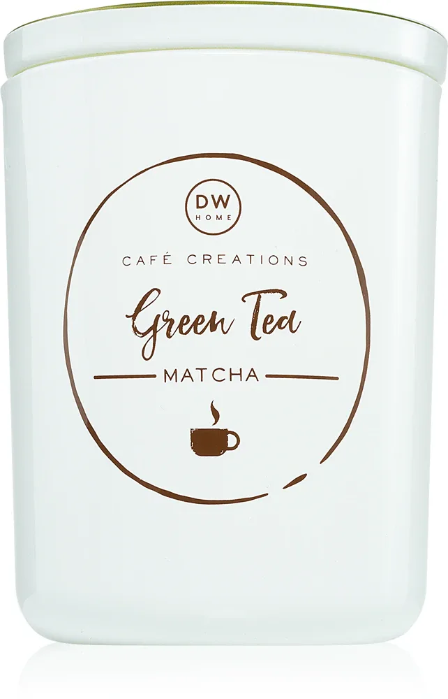 Свеча ароматическая DW Home Cafe Creations Green Tea Matcha на основе эфирных масел, 434 г