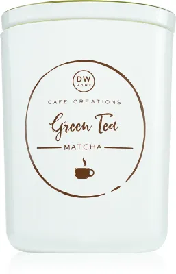 Свеча ароматическая DW Home Cafe Creations Green Tea Matcha на основе эфирных масел, 434 г