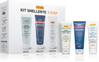 Набор кремов для тела Guam 3 Step Kit, с кремом против целлюлита, подарочный