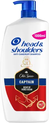 Head & Shoulders Old Spice Captain - Шампунь против перхоти Head Shoulders Old Spice Captain для мужчин, с мужским ароматом, 1000 мл, 1000 мл