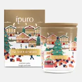 ípuro Christmas Town Glamour Night - Свеча ароматическая ipuro Christmas Town Glamour Night с хлопковым фитилём, рождественский аромат, 270 г, 270 г — фото 3