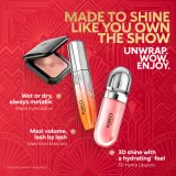 Подарочный набор KIKO Milano Twist 'N Twinkle Holiday Holly Jolly Trio тушь, блеск для губ и кремовые тени — фото 5