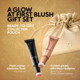 Подарочный набор KIKO Milano Twist 'N Twinkle Holiday Cheeky Gleam жидкий хайлайтер и румяна, с косметичкой — фото 5