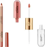 Подарочный набор KIKO Milano Twist 'N Twinkle Holiday Meant To Match жидкая помада и кремовый карандаш для губ, с косметичкой 01 — фото 3