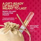 Подарочный набор KIKO Milano Twist 'N Twinkle Holiday Meant To Match жидкая помада и кремовый карандаш для губ, с косметичкой 01 — фото 5