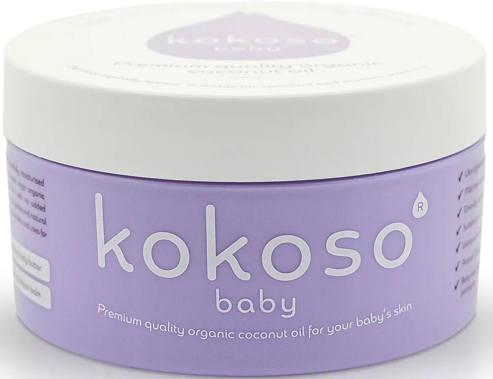 Детский крем для тела Kokoso Baby Kids с кокосовым маслом, питательный, 168 г