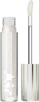 Блеск для губ MAC Cosmetics Holiday Lipglass Air с высоким глянцем, увлажняющий, 5 мл, оттенок Snowbiz