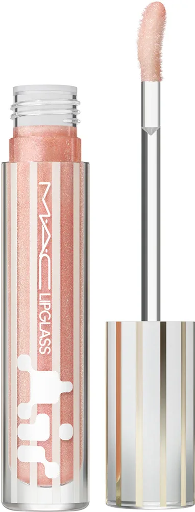 Блеск для губ MAC Cosmetics Holiday Lipglass Air с высоким глянцем, увлажняющий, 5 мл, оттенок Snowkissed