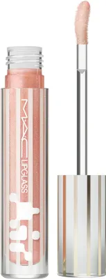 Блеск для губ MAC Cosmetics Holiday Lipglass Air с высоким глянцем, увлажняющий, 5 мл, оттенок Snowkissed