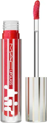 Блеск для губ MAC Cosmetics Holiday Lipglass Air с высоким глянцем, увлажняющий, 5 мл, оттенок Ruby Whoa
