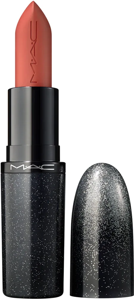 Помада для губ MAC Cosmetics Holiday MACximal Satin Lipstick сатиновая, стойкая, интенсивный пигмент, 3,5 г, оттенок Café Mocha Latte