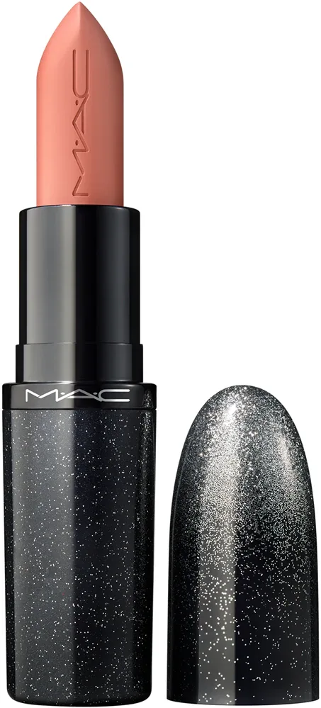 Помада для губ MAC Cosmetics Holiday MACximal Satin Lipstick сатиновая, стойкая, интенсивный пигмент, 3,5 г, оттенок Naughty Nude