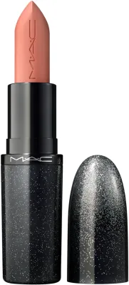 Помада для губ MAC Cosmetics Holiday MACximal Satin Lipstick сатиновая, стойкая, интенсивный пигмент, 3,5 г, оттенок Naughty Nude