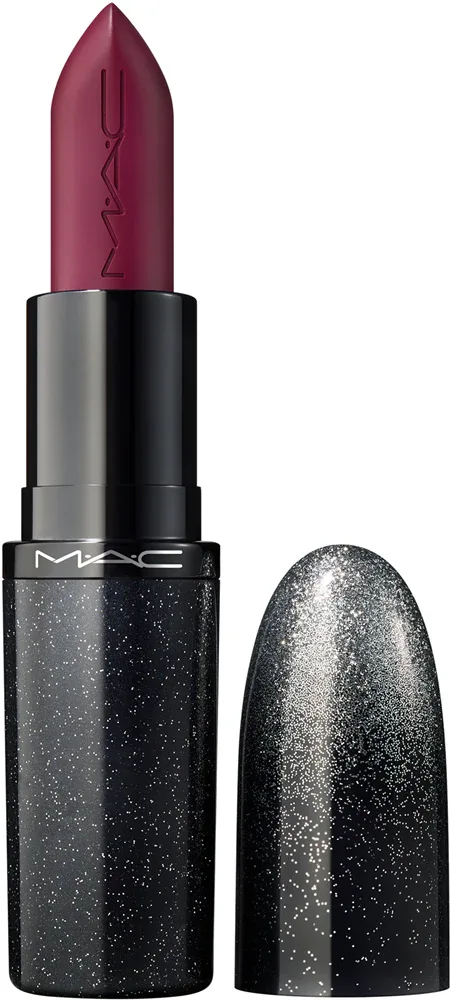 Помада для губ MAC Cosmetics Holiday MACximal Satin Lipstick сатиновая, стойкая, интенсивный пигмент, 3,5 г, оттенок Berry Iconic