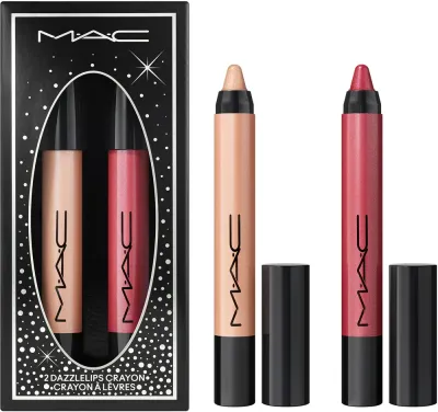 Набор помад-карандашей MAC Cosmetics Holiday Decadent Dazzlelips Crayon Duo с голографическим эффектом, по 1,5 г