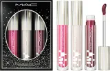 Набор блесков для губ MAC Cosmetics Holiday Festive Affair Lipglass Air Trio увлажняющие, подарочный, 3 шт. по 5 мл — фото 1
