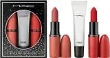 Набор для макияжа губ MAC Cosmetics Holiday Living Legends Lip Trio две матовые помады и прозрачный блеск — фото 1