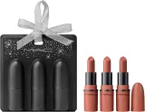 Набор матовых помад MAC Cosmetics Holiday Teddy Party Mini Lip Trio мини-формат, стойкие, 3 шт. по 1,7 г — фото 1