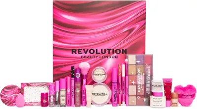 Адвент-календарь Revolution Advent Calendar с косметикой для макияжа, 24 сюрприза, 1 шт