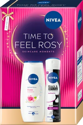 Набор косметики для тела NIVEA Time to Feel Rosy подарочный, антиперспирант и гель для душа