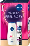 Набор косметики для тела NIVEA Time to Feel Rosy подарочный, антиперспирант и гель для душа — фото 1