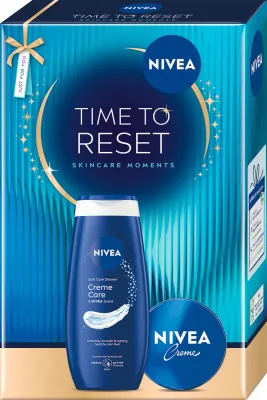 Набор косметики для тела NIVEA Time to Reset подарочный, крем и гель для душа