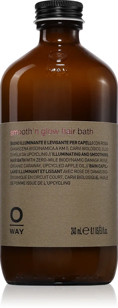 Шампунь для волос Oway Smooth'n glow Hiar Bath разглаживающий, увлажняющий, 240 мл