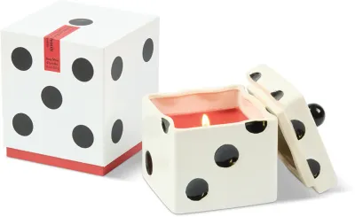 Ароматическая свеча Paddywax Lucky Dice Tobacco Patchouli, согревающий аромат, с соевым воском, 283 г