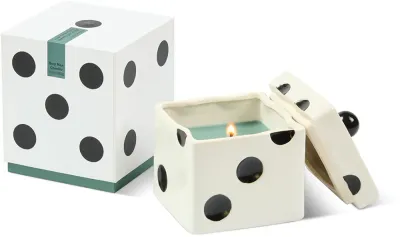 Ароматическая свеча Paddywax Lucky Dice Misted Lime, с соевым воском, 283 г