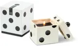 Ароматическая свеча Paddywax Lucky Dice Lava Stone для дома, 283 г — фото 1