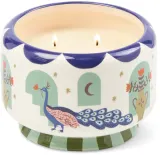 Ароматическая свеча Paddywax A Dopo Peacock Blue, чистый пудровый аромат, с соевым воском, 680 г — фото 2