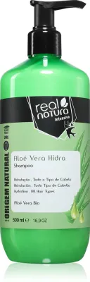 Шампунь для волос Real Natura Aloe Vera Hidra увлажняющий, для блеска и объёма, 500 мл