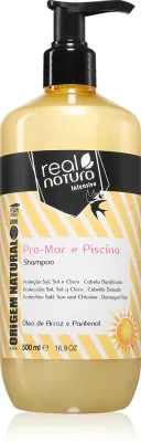 Шампунь для волос Real Natura Pro - Mar e Piscina с алоэ и пантенолом, смывает соль и хлор, 500 мл