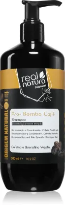 Шампунь для волос Real Natura Pro - Bomba Cafe для волос, склонных к перхоти, с кофеином, 500 мл