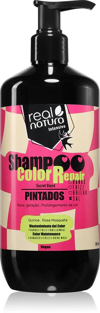 Шампунь для волос Real Natura Color Repair для окрашенных волос, для стойкости цвета, 500 мл