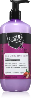 Шампунь для волос Real Natura Pro - Lisos Anti Frizz против пушистости, с аргановым маслом, 500 мл
