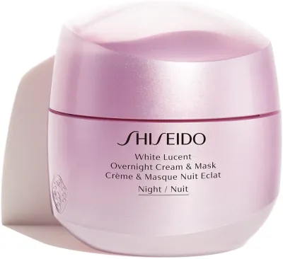 Ночной крем-маска для лица Shiseido White Lucent Overnight Cream Mask увлажняющий, против пигментации, 75 мл