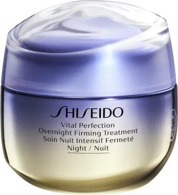 Ночной крем для лица Shiseido Vital Perfection Overnight Firming Treatment с эффектом лифтинга, насыщенная кремовая текстура, 50 мл