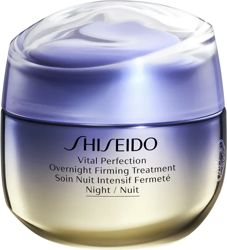 Ночной крем для лица Shiseido Vital Perfection Overnight Firming Treatment с эффектом лифтинга, насыщенная кремовая текстура, 50 мл