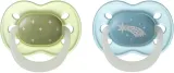 Пустышка Tommee Tippee NightGlow Soother 0-6m ортодонтическая, светится в темноте, 0-6 месяцев, 2 шт — фото 2